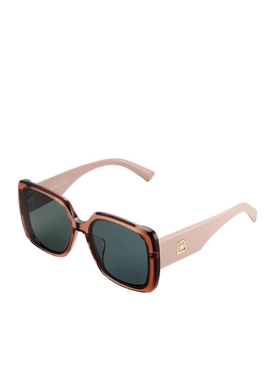 Bolon Damen Sonnenbrille mit Braun Kunststoff Gestell und Gray Polarisiert Linse BL3183C32