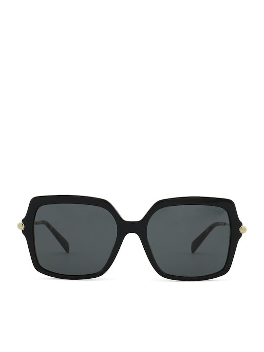 Michael Kors Quogue Women's Sunglasses with Black Plastic Frame and Black Lens MK2247U 3950