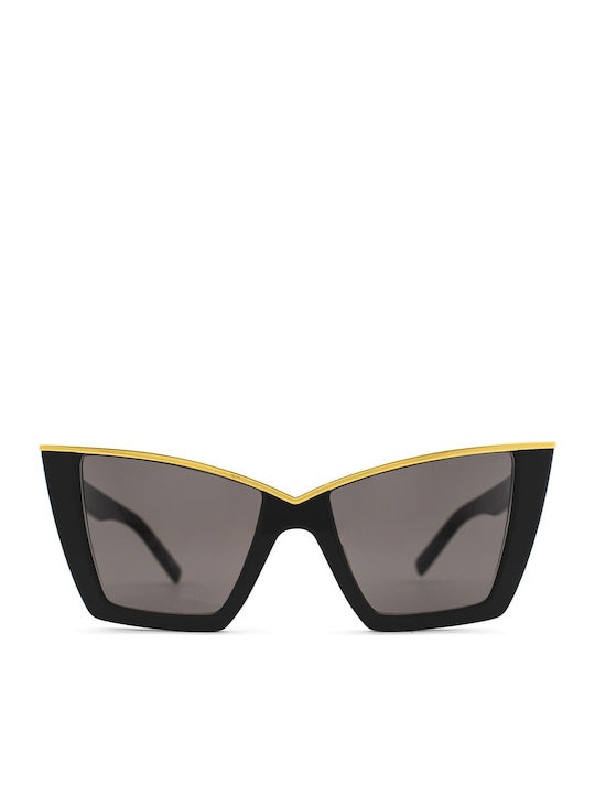Ysl Feminini Ochelari de soare cu Negru Cadru și Negru Lentilă