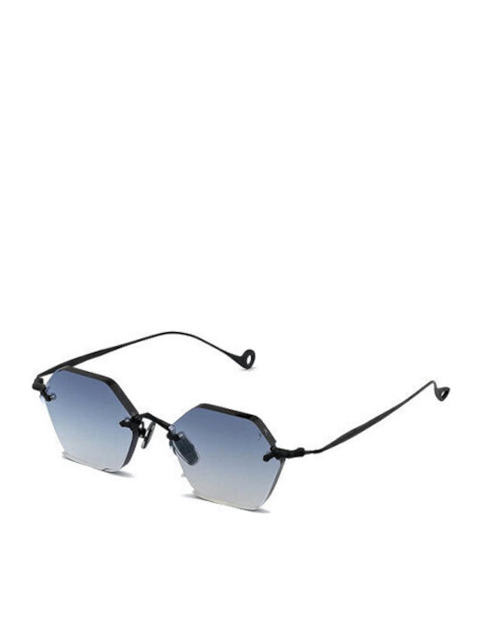 Eyepetizer Unisex Sunglasses with Black Metal Frame and Blue Gradient Lens CARNABY-C.6-51