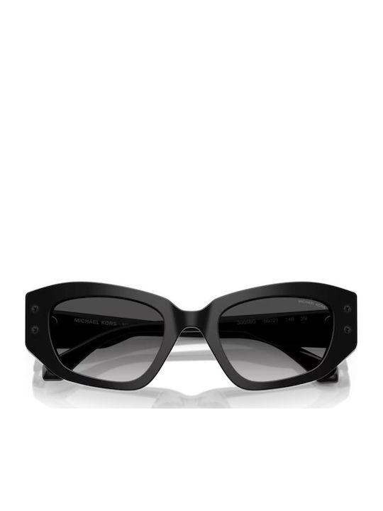 Michael Kors Le Praz Women's Sunglasses with Black Plastic Frame and Black Gradient Lens