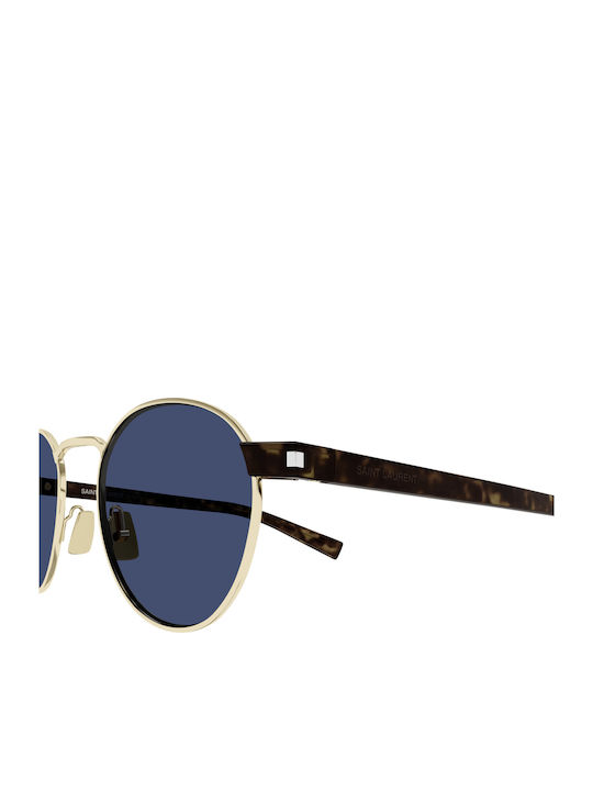 Ysl Unisex Ochelari de soare cu Auriu Cadru și Albastru Lentilă