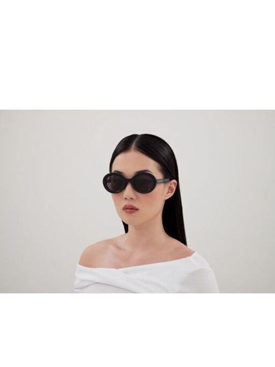 Gucci Sunglasses Μαύρα with Acetate Frame & Black Lens Gucci Sunglasses Μαύρα with Acetate Frame & Black Lens