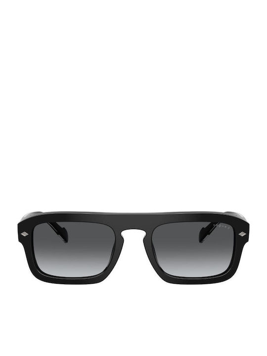 Vogue Men's Sunglasses with Black Plastic Frame and Gray Gradient Polarized Lens VO5620S W44/T3
