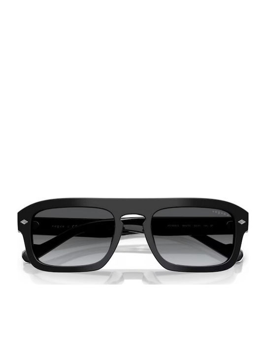 Vogue Men's Sunglasses with Black Plastic Frame and Gray Gradient Polarized Lens VO5620S W44/T3