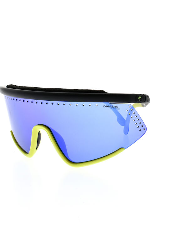Carrera Hyperfit Унисекс Слънчеви Очила с Многоцветна Пластмасова Рамка и Сиви Стъкла 10/S BHP/ZO