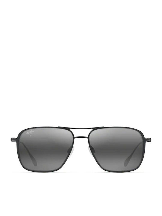 Maui Jim Ανδρικά Γυαλιά Ηλίου με Γκρι Μεταλλικό Σκελετό και Μαύρο Polarized Φακό 541-2M