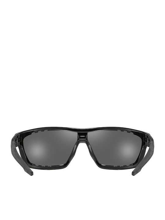 Uvex Sportstyle 706 Ανδρικά Γυαλιά Ηλίου με Μαύρο Κοκκάλινο Σκελετό και Μαύρο Καθρέφτη Φακό 5320062216