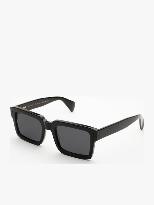 Gast Loot Unisex Sunglasses with Black Plastic Frame and Black Lens LT01