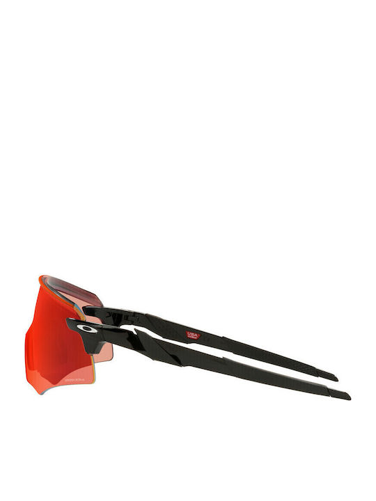 Oakley Encoder Unisex Sunglasses with Red Plastic Frame and Orange Mirror Lens OO9471-02