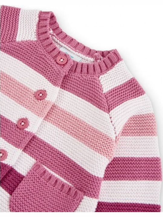 Cardigan pentru copii Tricotat Roz