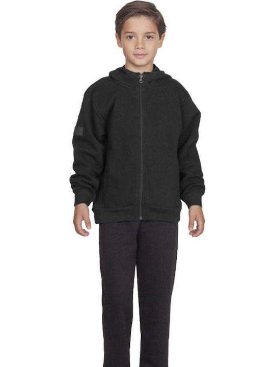 Kids Sweatshirt Cardigan Black