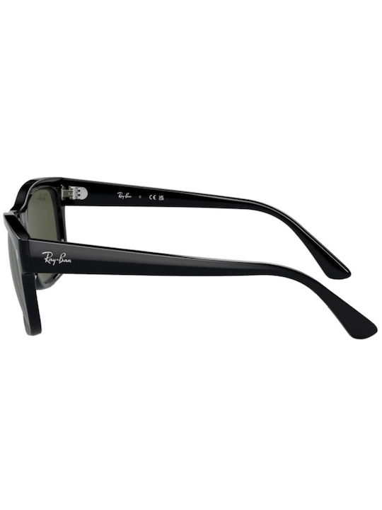 Ray Ban Unisex Sunglasses with Black Plastic Frame and Green Lens RB4428 601/31