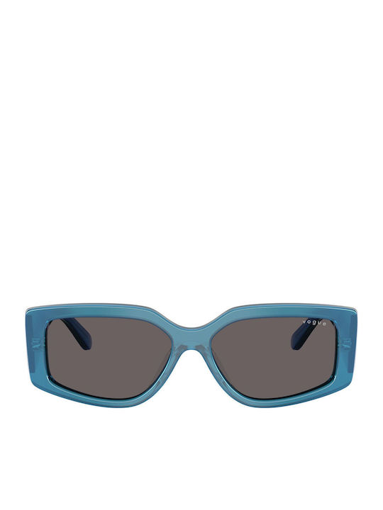 Vogue Women's Sunglasses with Silver Horn-Rimmed Frame and Grey Lenses VO5642SU 323787