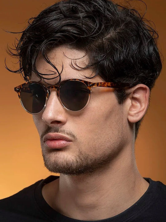 Twig Pollock Unisex Sunglasses with Black Plastic Frame and Black Lens POL10