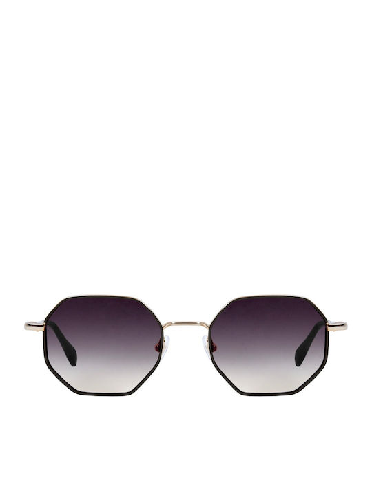 Gigi Barcelona Gladis Damen Sonnenbrille mit Schwarz Metall Gestell und Rosa Verlaufsfarbe Linse 6703/5