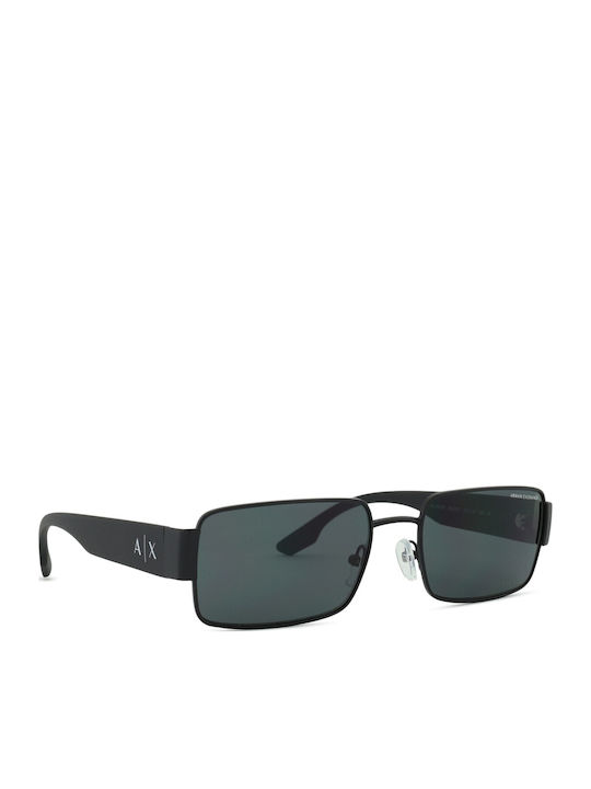 Armani Exchange Unisex Γυαλιά Ηλίου με Μαύρο Κοκκάλινο Σκελετό και Γκρι Φακό AX2052S 600087
