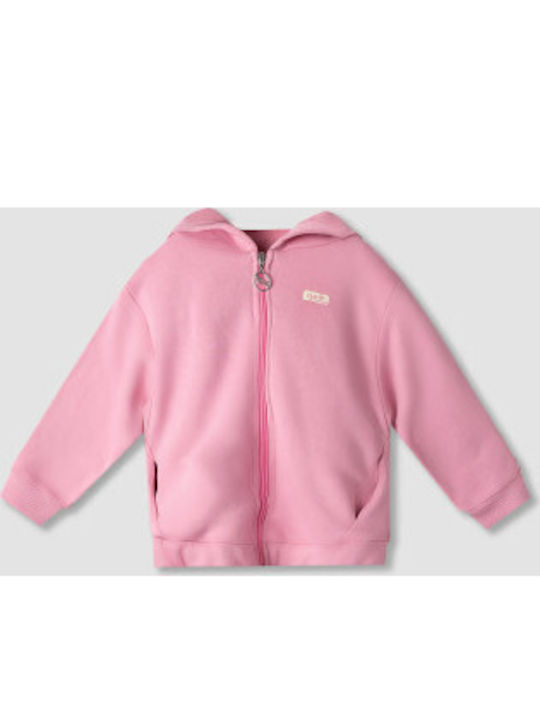 Kids Cardigan Cotton Pink