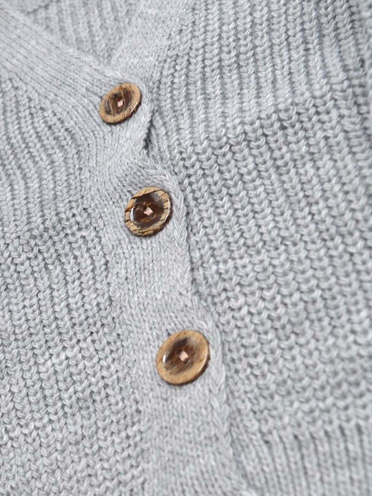 Kinderstrickjacke Gestrickt grau