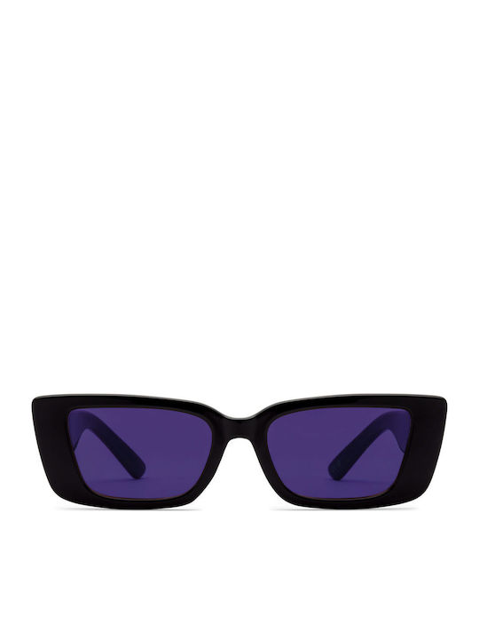 Volcom Strange Land Damen Sonnenbrille mit Schwarz Kunststoff Gestell und Lila Linse VE04006338-PUR