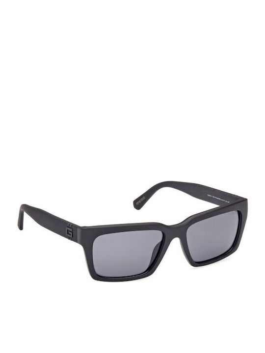 Guess Bărbătești Ochelari de soare cu Negru Cadru și Negru Oglindă Lentilă GU00121 02D