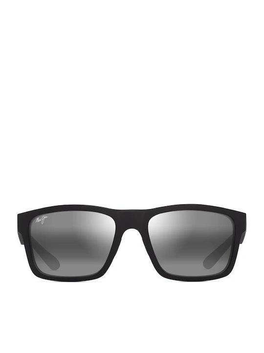 Maui Jim Men's Sunglasses with Black Plastic Frame and Black Mirror Lens 897-02A