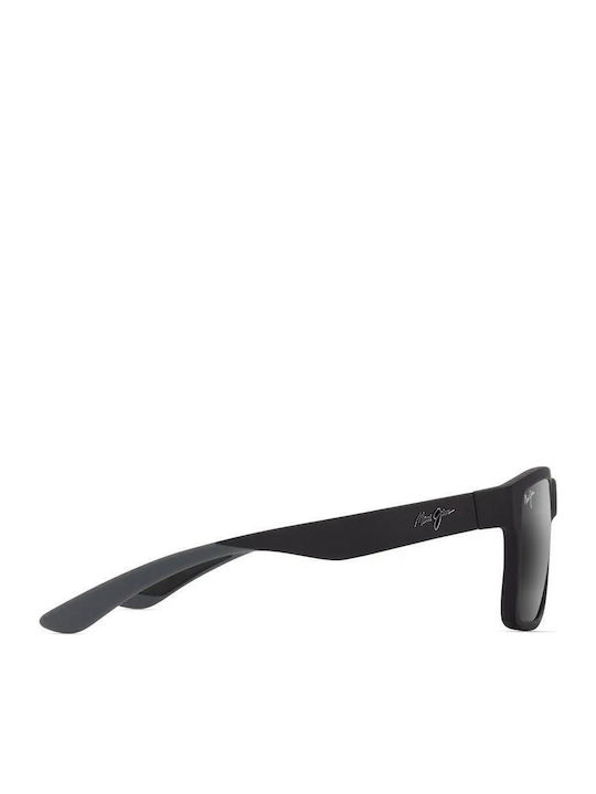 Maui Jim Men's Sunglasses with Black Plastic Frame and Black Mirror Lens 897-02A