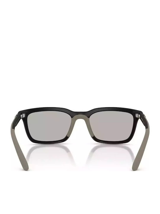Emporio Armani Men's Sunglasses with Black Horn-Rimmed Frame and Grey Lens EA4249U 500181