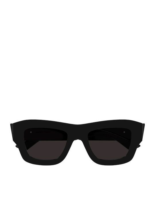 Bottega Veneta Unisex Sunglasses with Black Plastic Frame and Black Lens BV1357S 001
