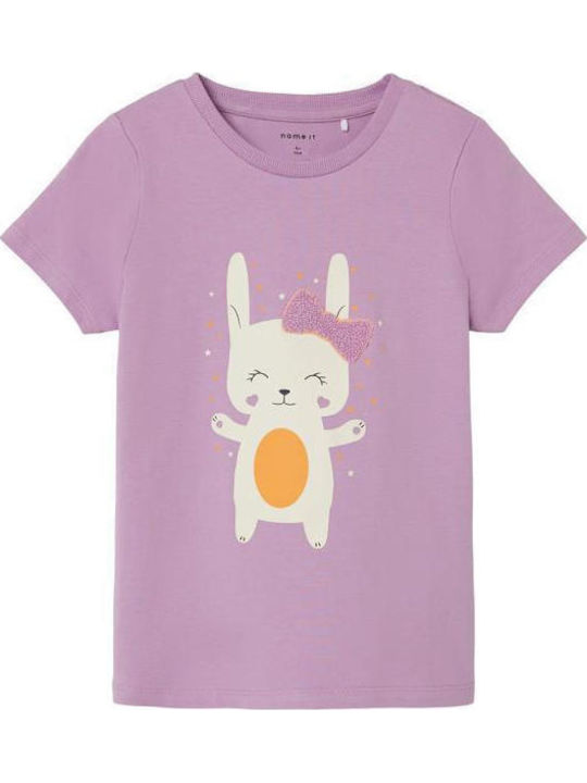 Kinder-T-Shirt Flieder