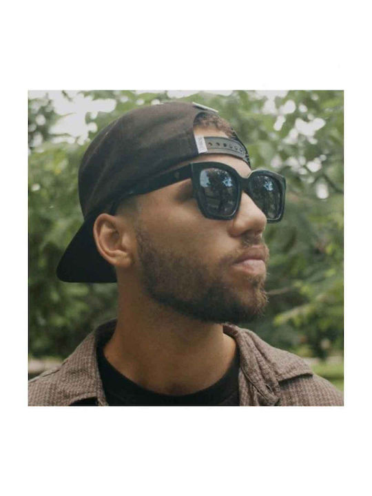 Chpo Marais X Unisex Sunglasses with Black Plastic Frame and Black Lens 16132SS