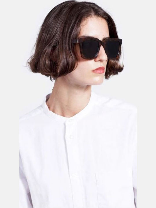 Retrosuperfuture Aalto Women's Sunglasses with Brown Tartaruga Plastic Frame and Gray Lens