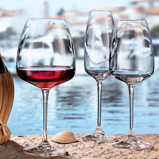 Bohemia Anser Set of Glasses for Red Wine made of Crystal Stemmed 610ml 0802834 6pcs