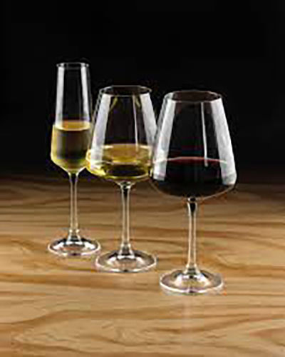 Bohemia Loxia Set Brillen für Rotwein Kelch Kristall 400ml 6 Stück