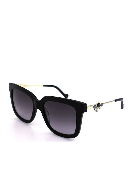 Liu Jo Women's Sunglasses with Black Frame and Black Gradient Lens