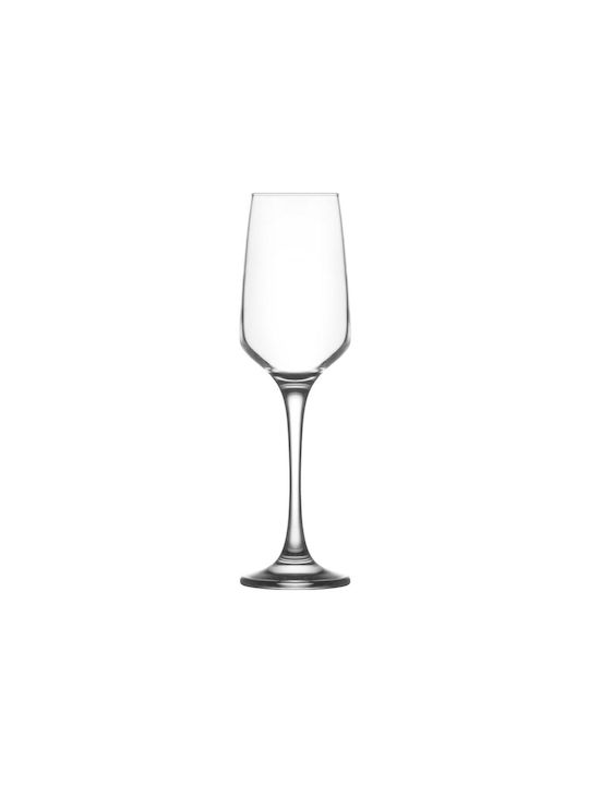 Gurallar Lal Set of Glasses Champagne made of Glass Stemmed 230ml 6pcs