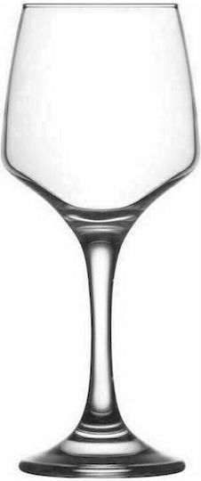 Gurallar Set of Glasses for White Wine made of Glass Stemmed 330ml 6pcs
