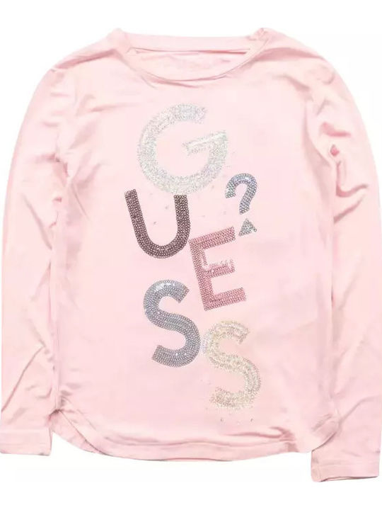 Kids' Shirt Long Sleeve Pink  Girl