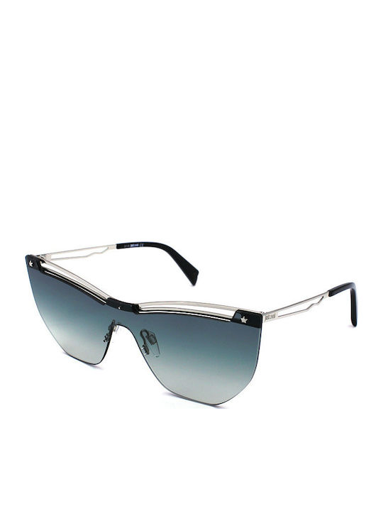 Just Cavalli Women's Sunglasses with Silver Metal Frame and Green Gradient Lens JC841S 16B