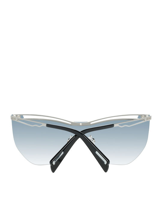 Just Cavalli Women's Sunglasses with Silver Metal Frame and Green Gradient Lens JC841S 16B