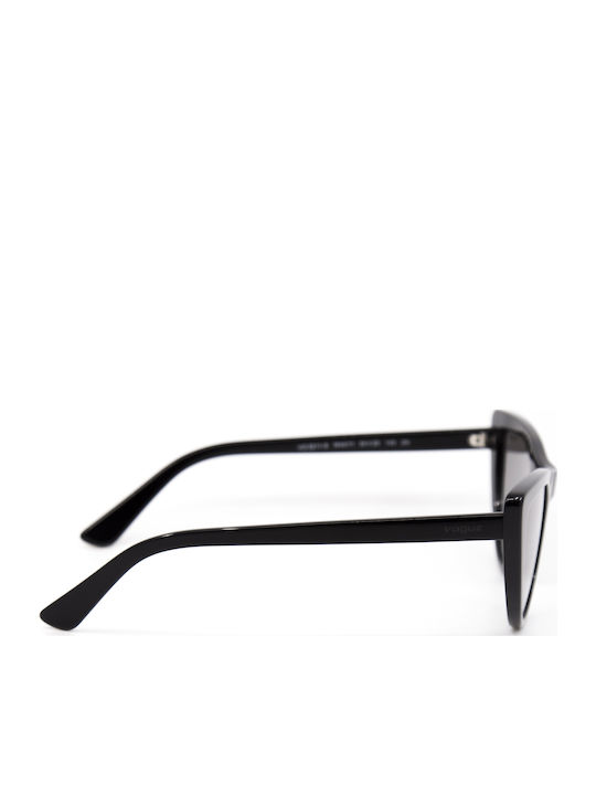Vogue Women's Sunglasses with Black Plastic Frame and Gray Gradient Lens VO5211SM W44/11