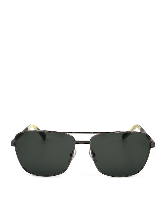 Zegna Men's Sunglasses with Black Metal Frame EZ0031 08N