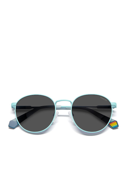 Polaroid Unisex Γυαλιά Ηλίου με Μπλε Μεταλλικό Σκελετό και Γκρι Polarized Φακό PLD6171/S MVU/M9
