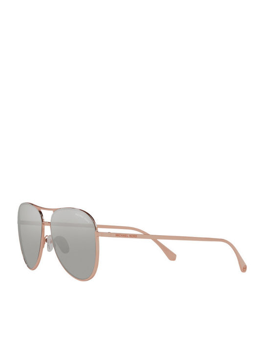 Michael Kors Kona Women's Sunglasses with Rose Gold Metal Frame and Gray Lens MK1089 11086G