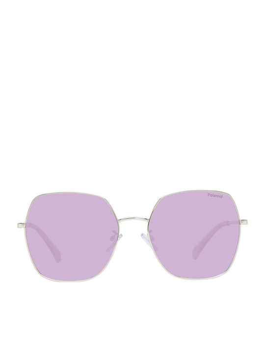 Polaroid Women's Sunglasses with Gold Metal Frame and Pink Polarized Lens PLD6178/G/S EYR/0F