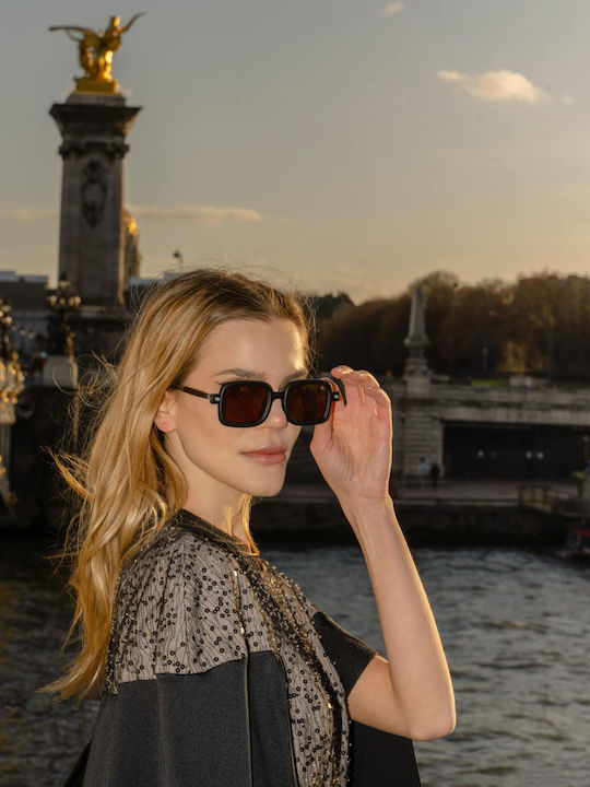AV Sunglasses Summit Unisex Γυαλιά Ηλίου με Κοκκάλινο Σκελετό Black Matt