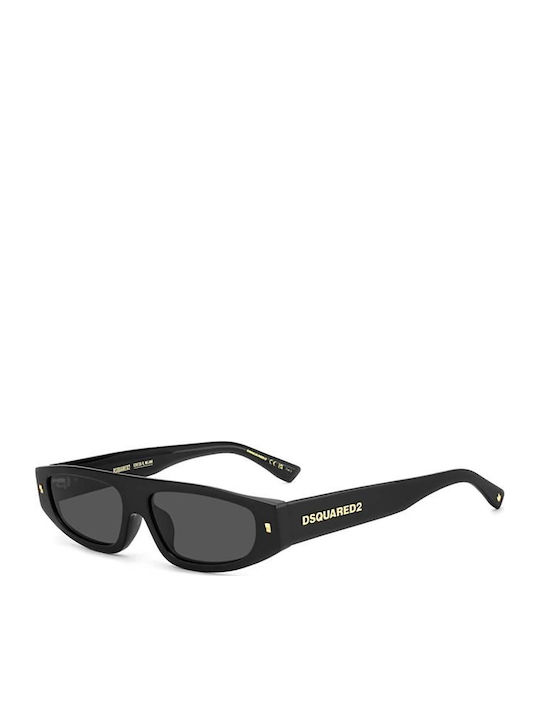 Dsquared2 Γυαλιά Ηλίου Μαύρα με Κοκκάλινο Σκελετό