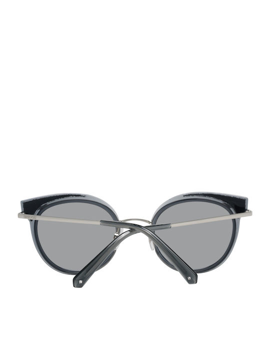 Swarovski Women's Sunglasses with Black Metal Frame and Black Mirror Lens SK0169 20C