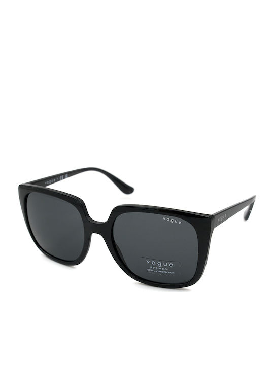 Vogue Women Sunglasses with Black Horn-Rimmed Frame and Grey Gradient Lens VO5411S W44/87