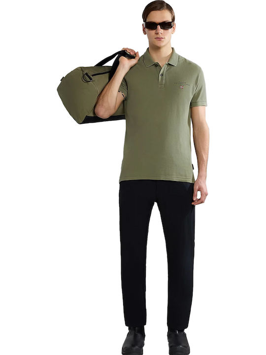 Elbas Polo Μπλούζα Κοντομάνικη Green Lichen